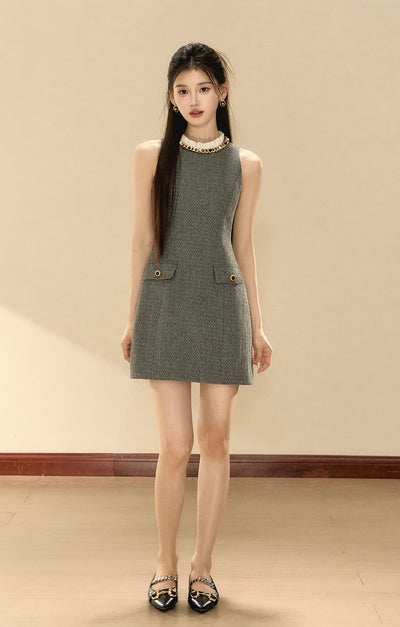 Stand Collar High-end Dress OSH0145