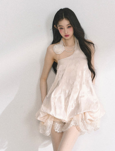 High-end Lace Floral Dress DIA0447