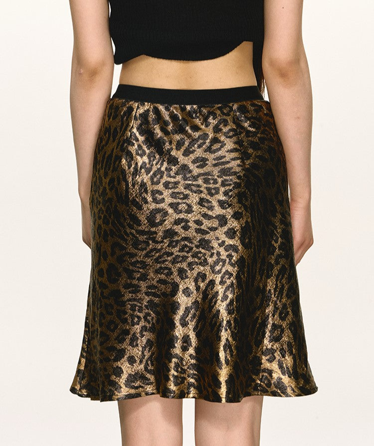 Leopard Print High Waist Skirt ANA0030