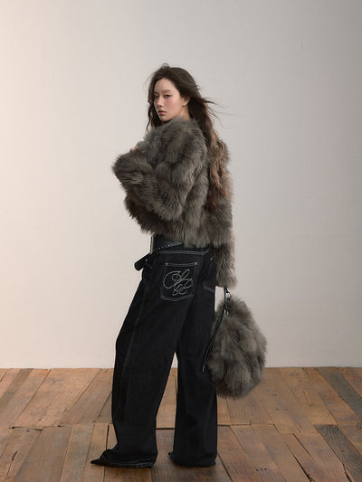 Eco-Friendly Fur Short Jacket VIA0368