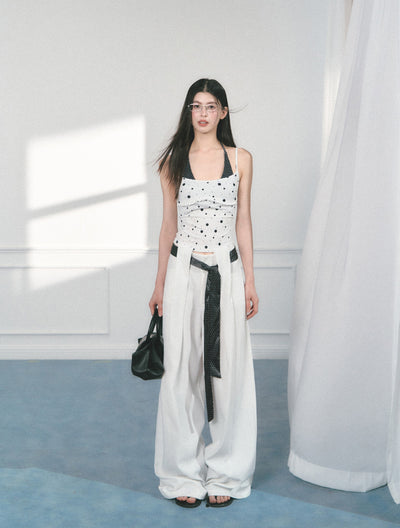 Polka Dot Casual Wide-leg Pants SAL0155