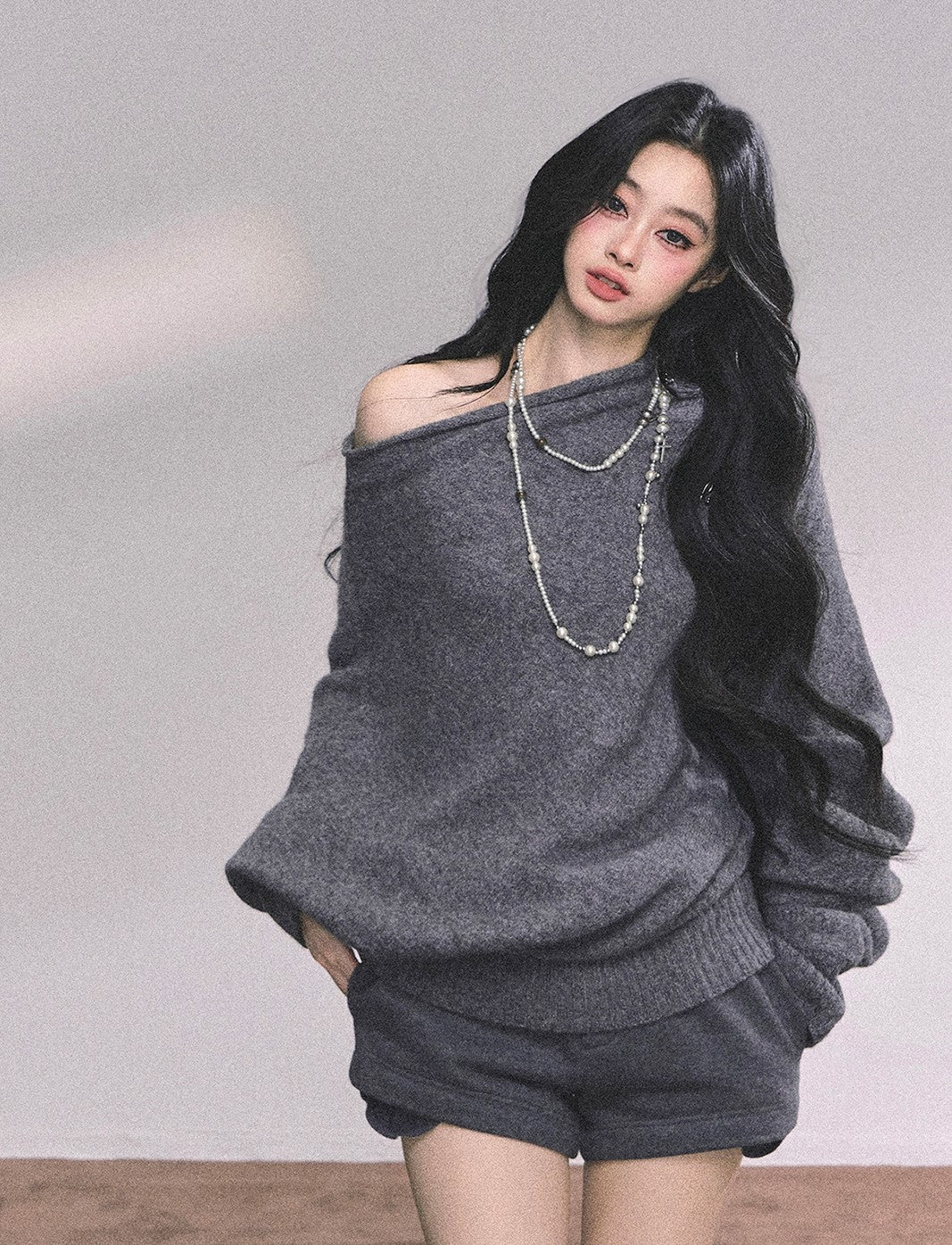 Lazy Style Off-shoulder Sweater DIA0631