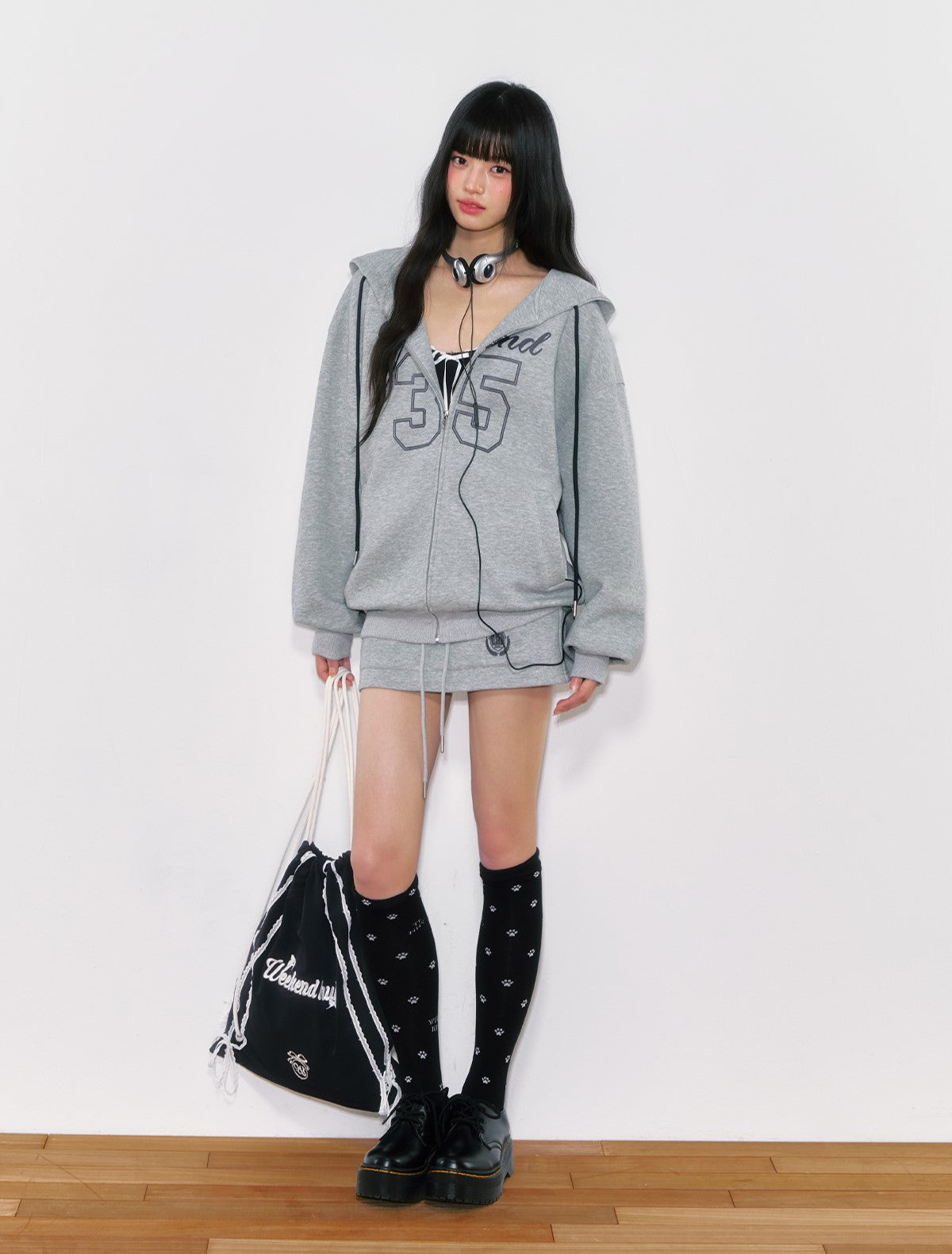 American Digital Print Sweatshirt Jacket WEE0030