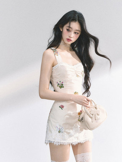 French Lace Flower Dress DIA0449