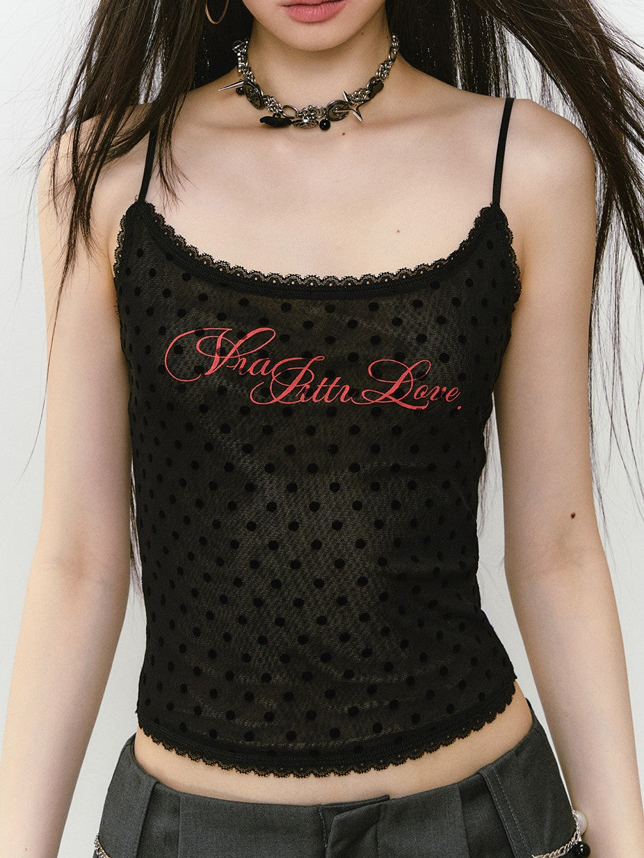 Reversible Leopard Print Polka Dot Camisole VIA0303