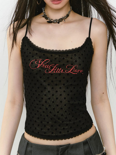 Reversible Leopard Print Polka Dot Camisole VIA0303