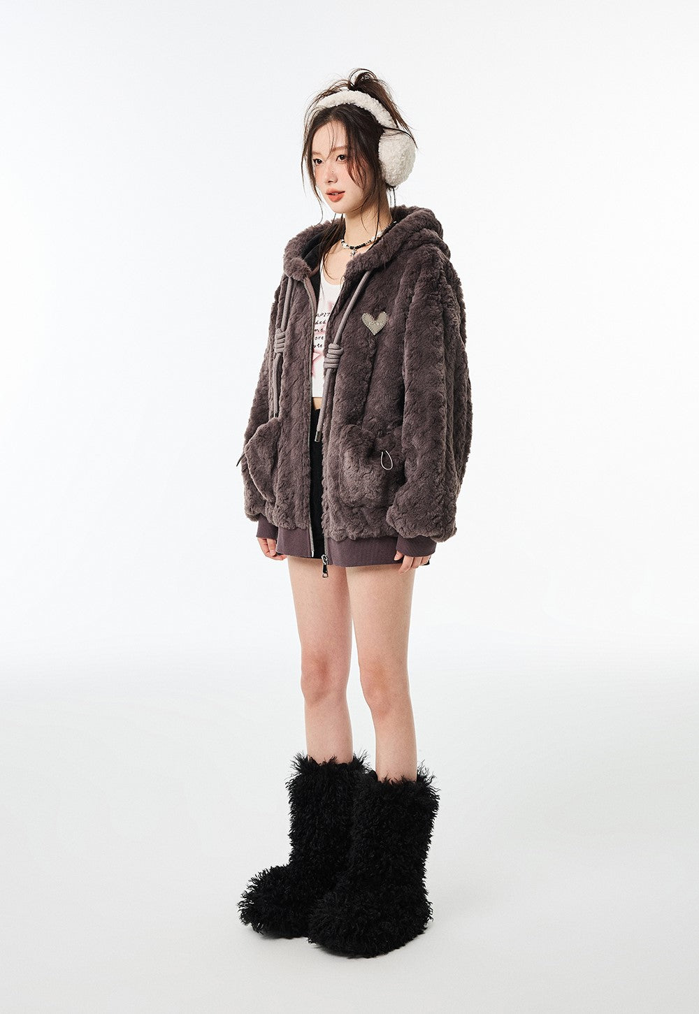 Fur High-grade Casual Cotton Jacket VIA0140