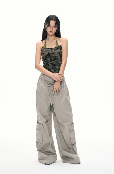 Backless Camouflage Camisole APE0386