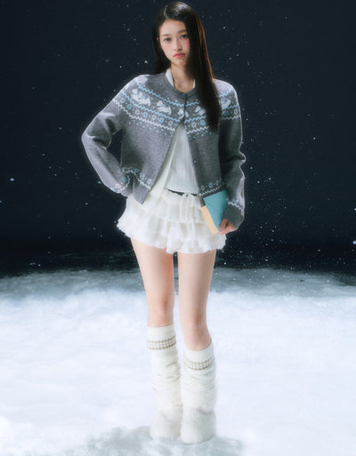 Nordic Design Jacquard Knit Cardigan WEE0106