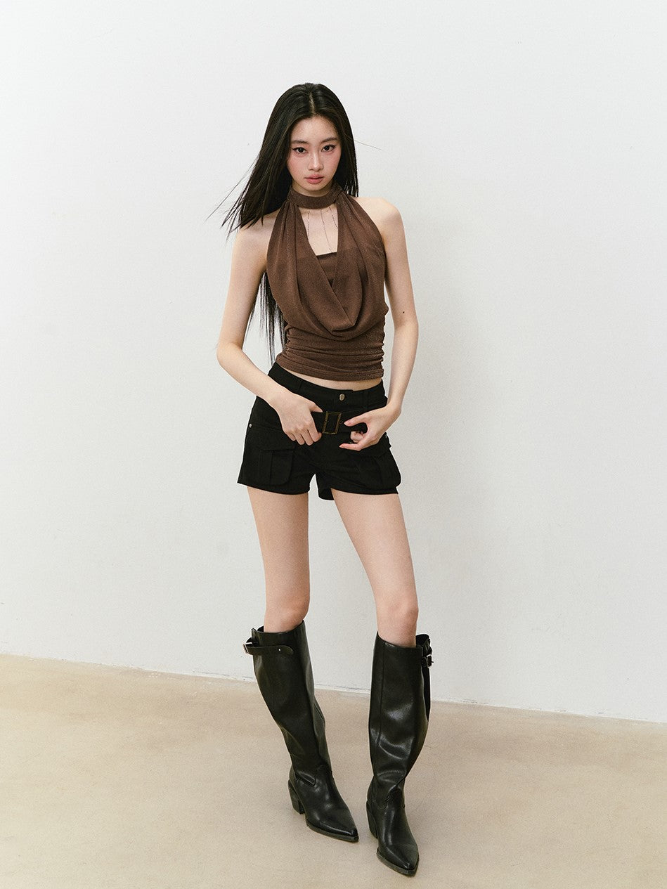 Three-dimensional Pocket Work Shorts VIA0321