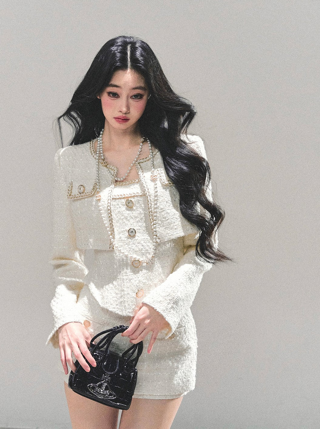 Luxurious Style Short Jacket/Top/Shorts DIA0667