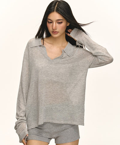 Temperament Casual V-neck T-shirt ANA0049