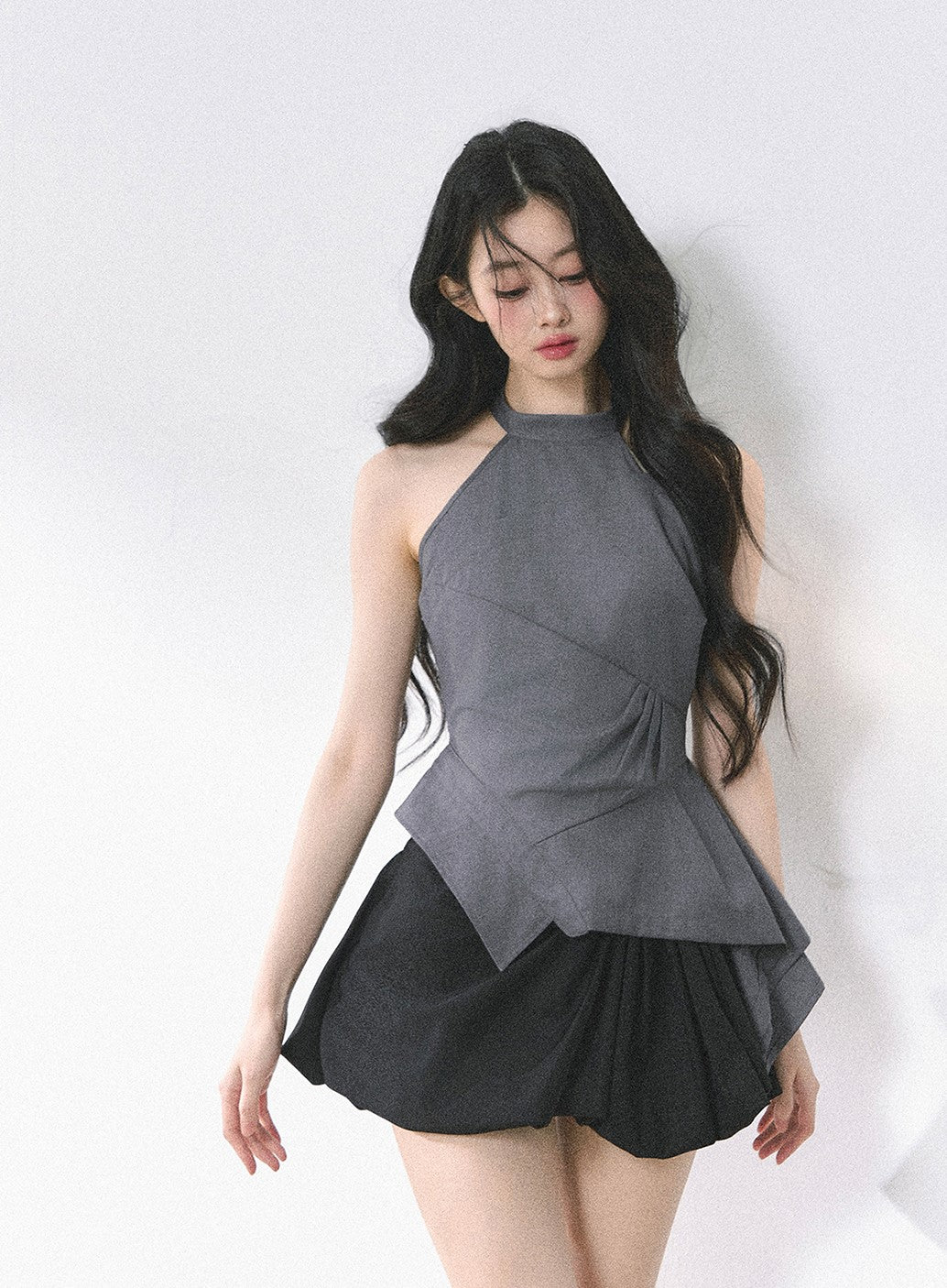 Waist Slimming Halter Neck Top DIA0466
