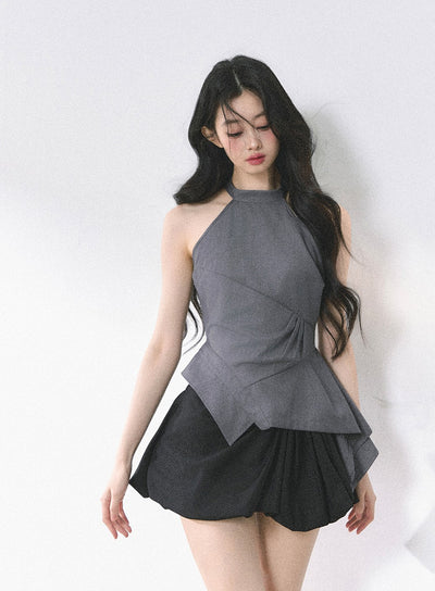Waist Slimming Halter Neck Top DIA0466