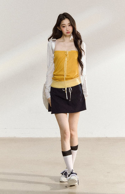 Casual Thin White Cardigan SHI0214