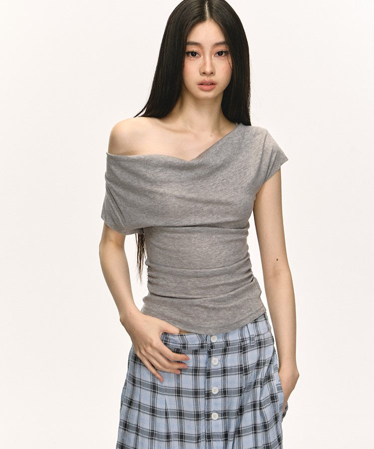 Swing Collar Short-sleeved T-shirt ANA0046