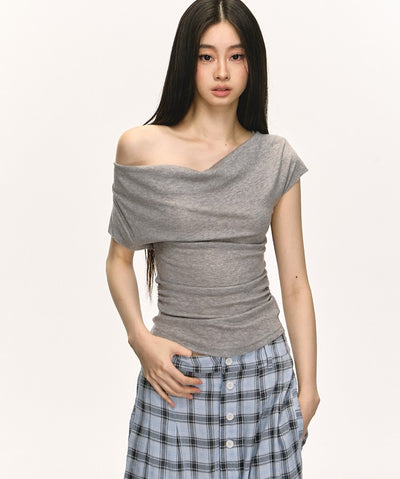Swing Collar Short-sleeved T-shirt ANA0046