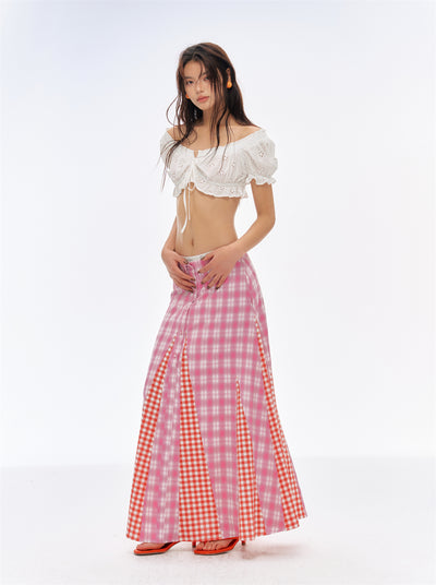 American Retro Plaid Skirt CUR0205
