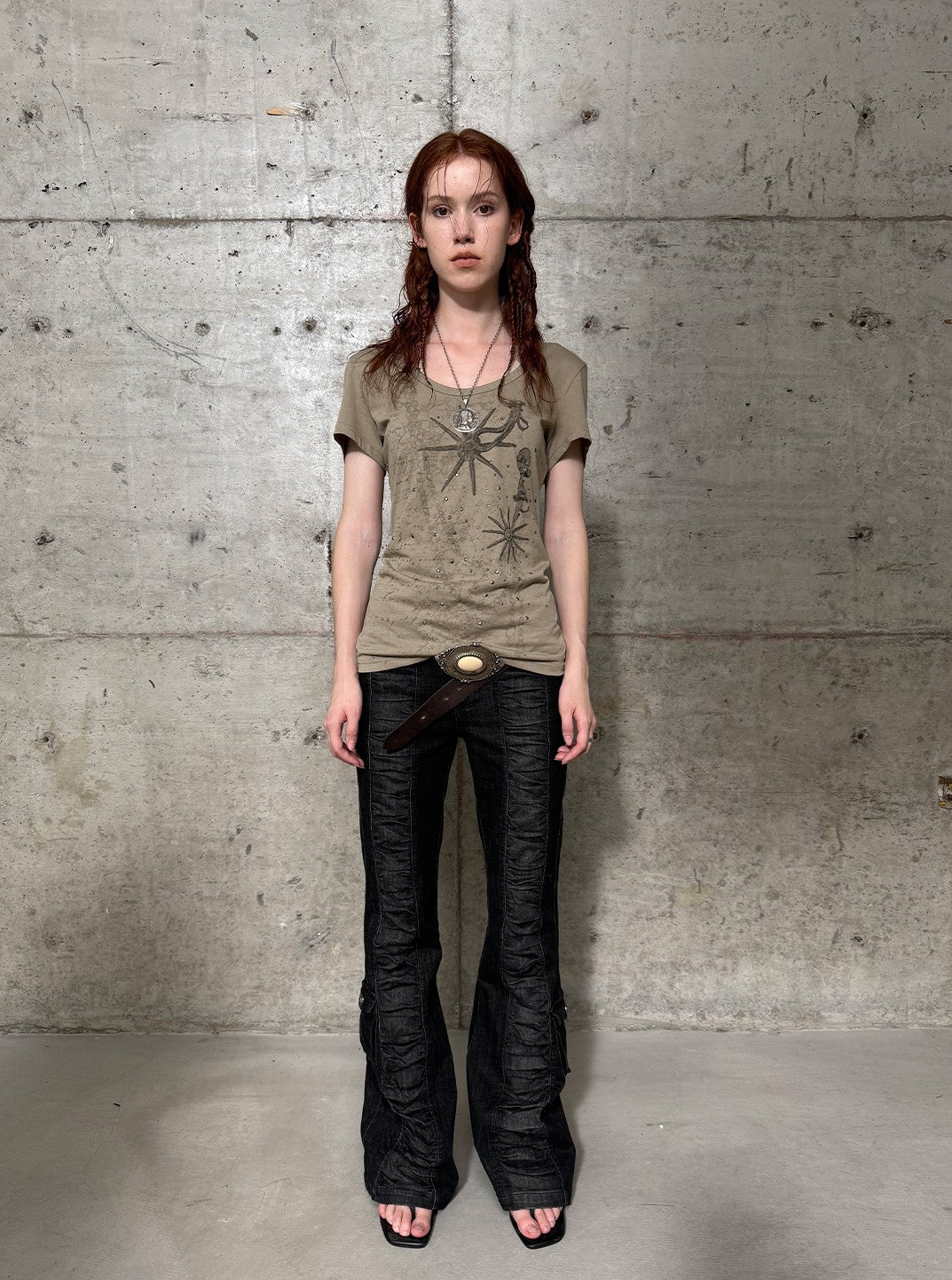 Western Print Diamond T-shirt DOU0118
