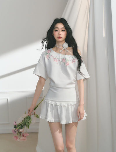 Rose Choker/Lace Short Skirt SAL0169