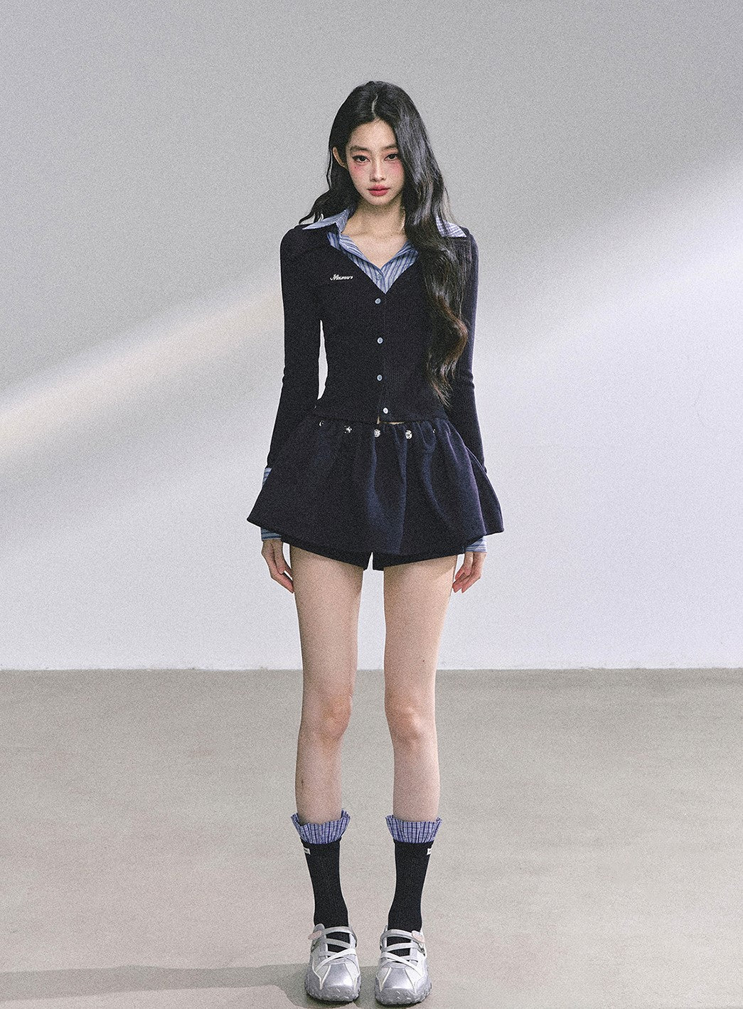 Fake Two-Piece Striped Shirt DIA0568