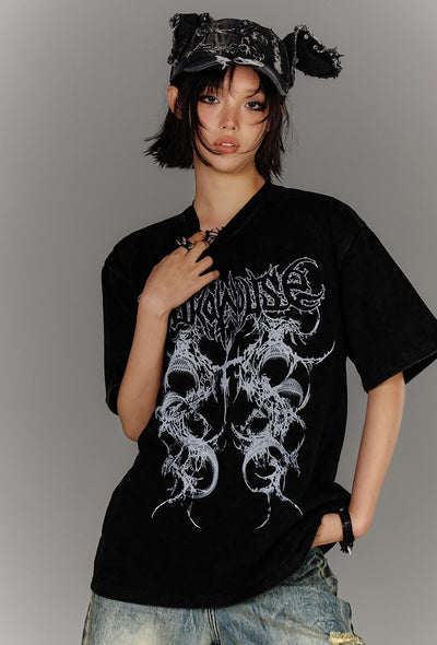 American Punk T-shirt/Fishnet Layer Inner Top KIN0144