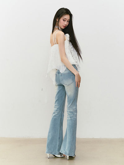 Flower Irregular Lace Camisole VIA0308