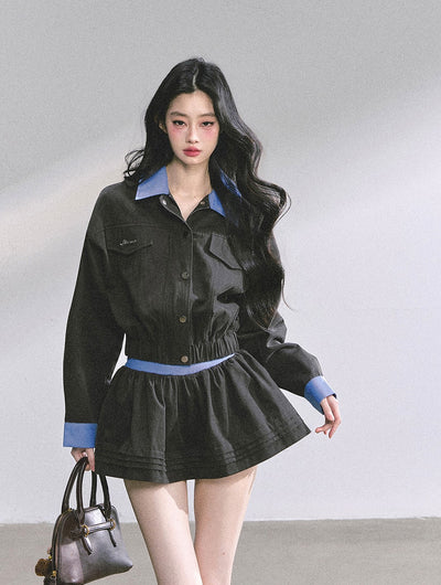 British Urban Workwear Jacket/Short Skirt DIA0571