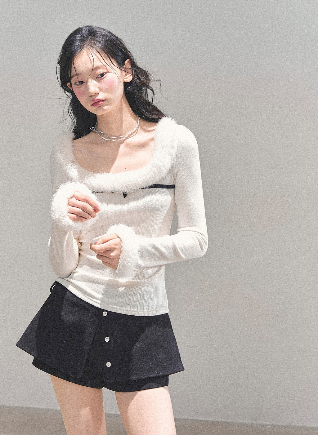 Moonlight Plush Slim Sweater DIA0703