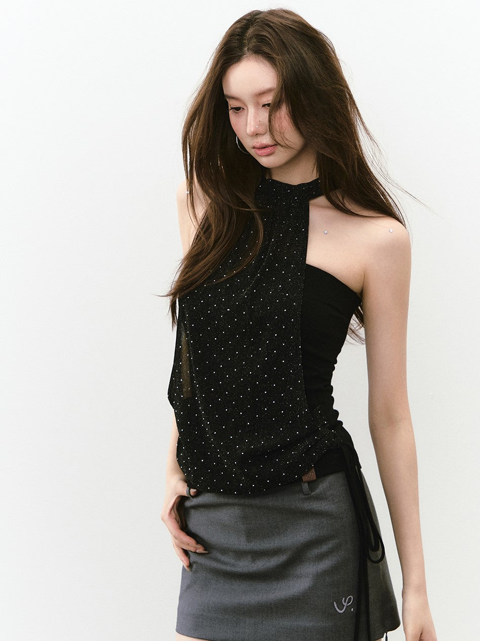 Halter Neck Glittering Top VIA0240