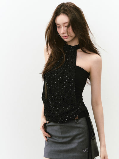 Halter Neck Glittering Top VIA0240