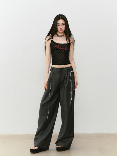 Wide-leg Drape Suit Pants VIA0330