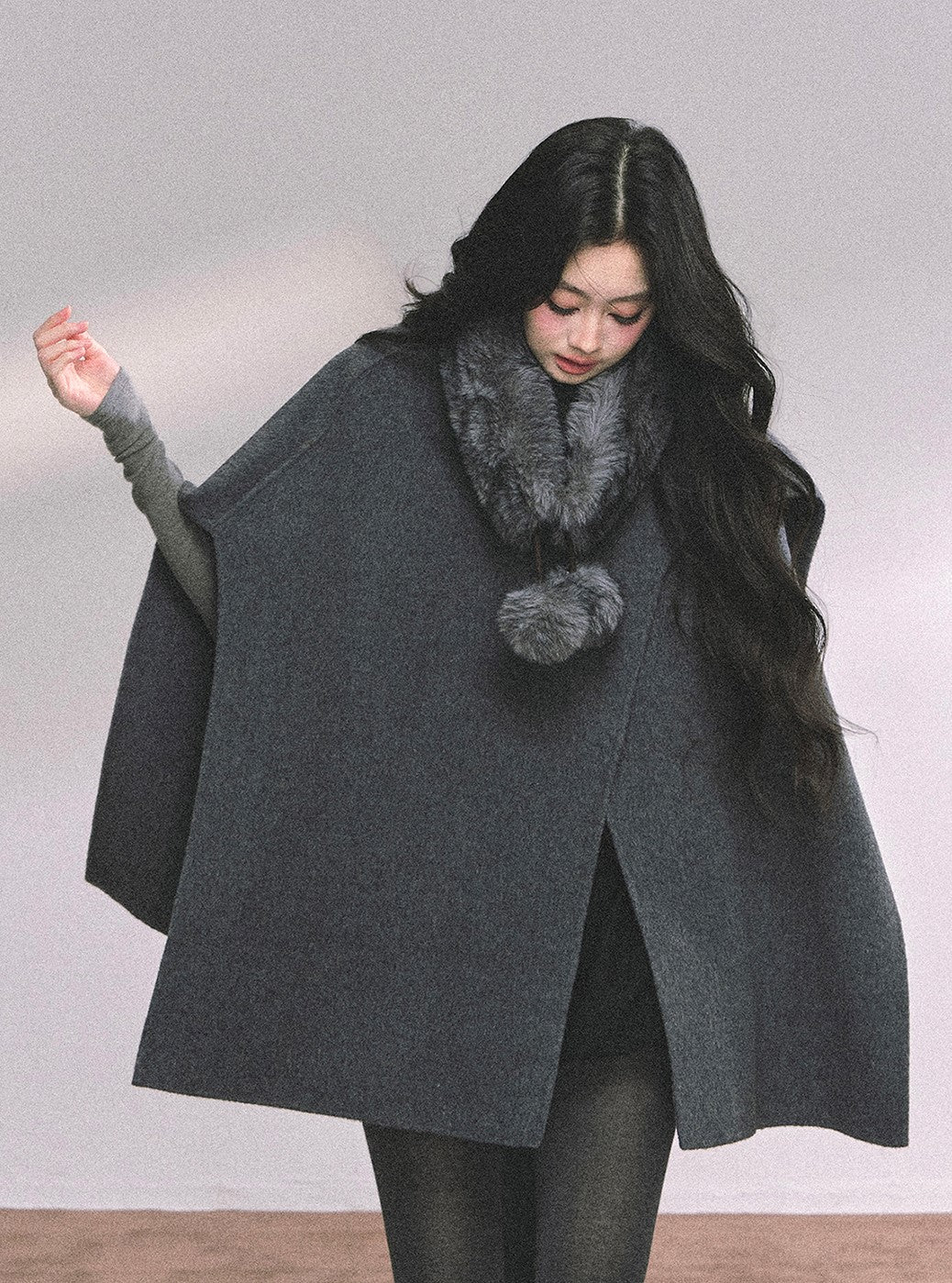 High-end French Luxury Woolen Cloak DIA0636