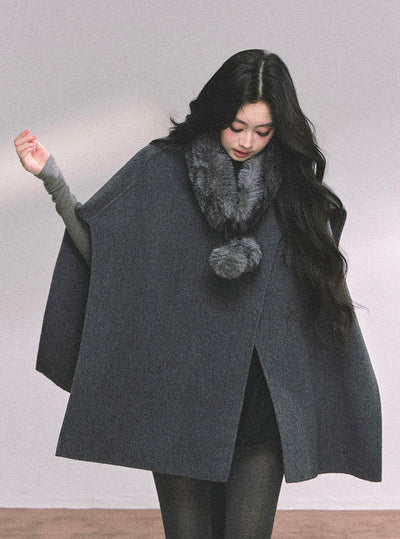 High-end French Luxury Woolen Cloak DIA0636