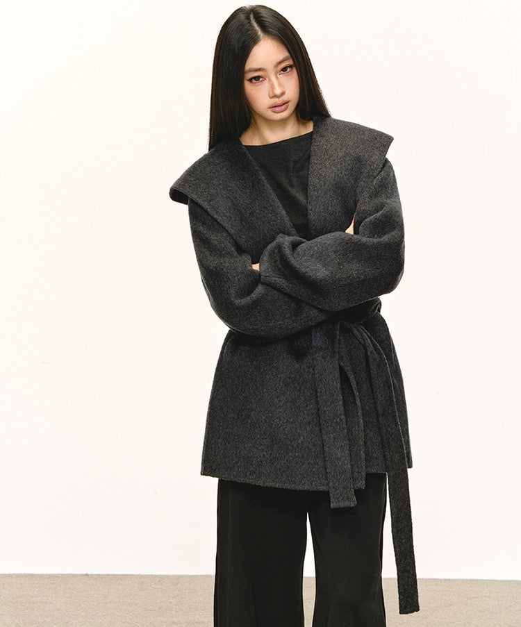 High-end Lace-up Hooded Jacket ANA0089