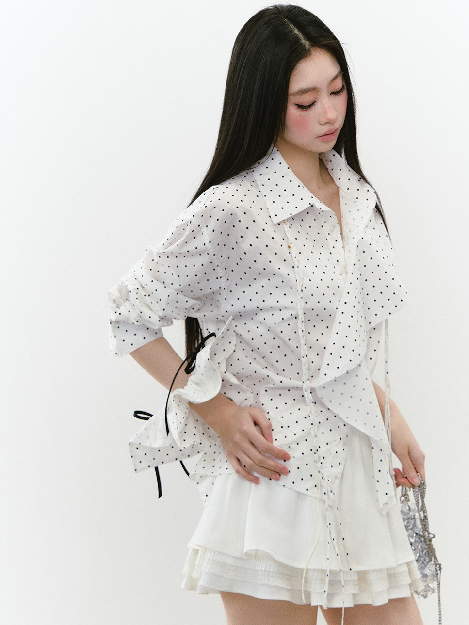 Layered Sunshade Short Shirt VIA0243