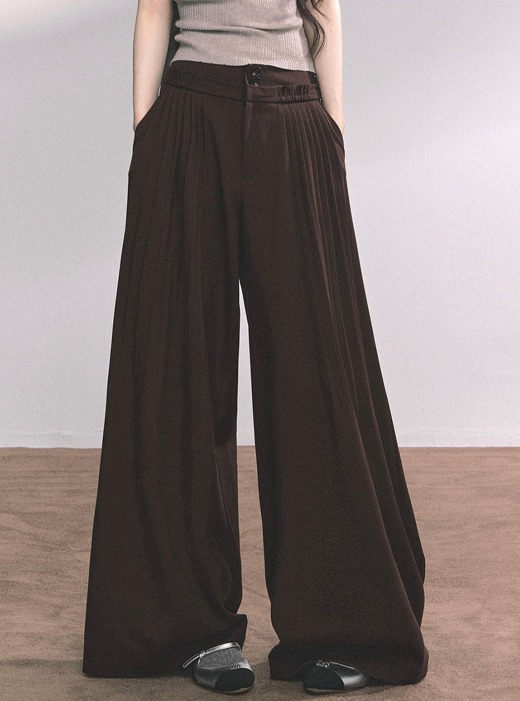 Drape Lazy Wide-leg Pants DIA0633