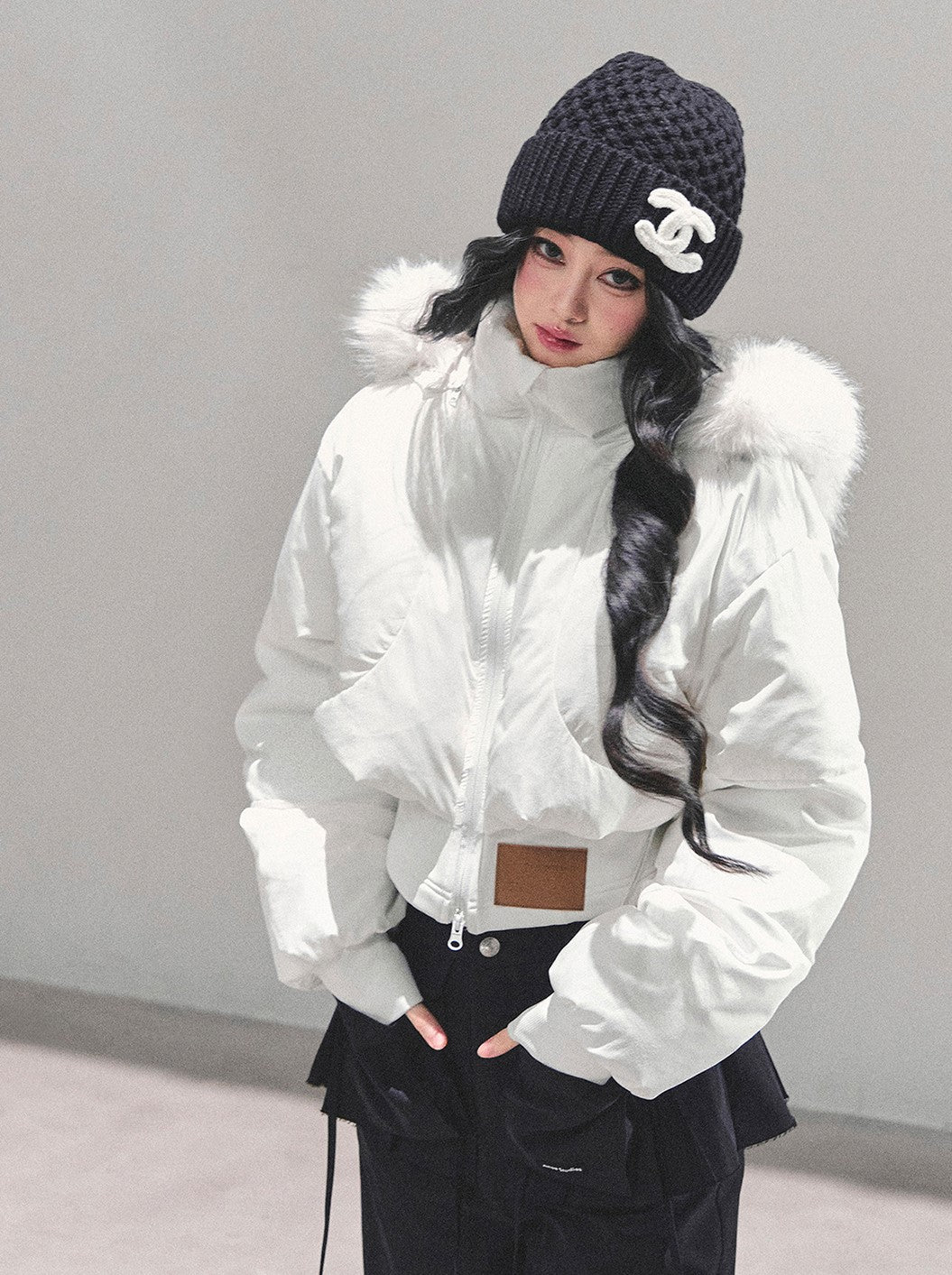 Hooded Cotton Short Jacket DIA0679