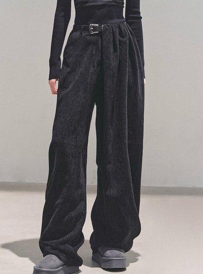 Loose Wide-Leg Belt Pants DIA0716