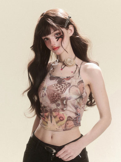 Butterfly Design Slim Fit Camisole DIA0116
