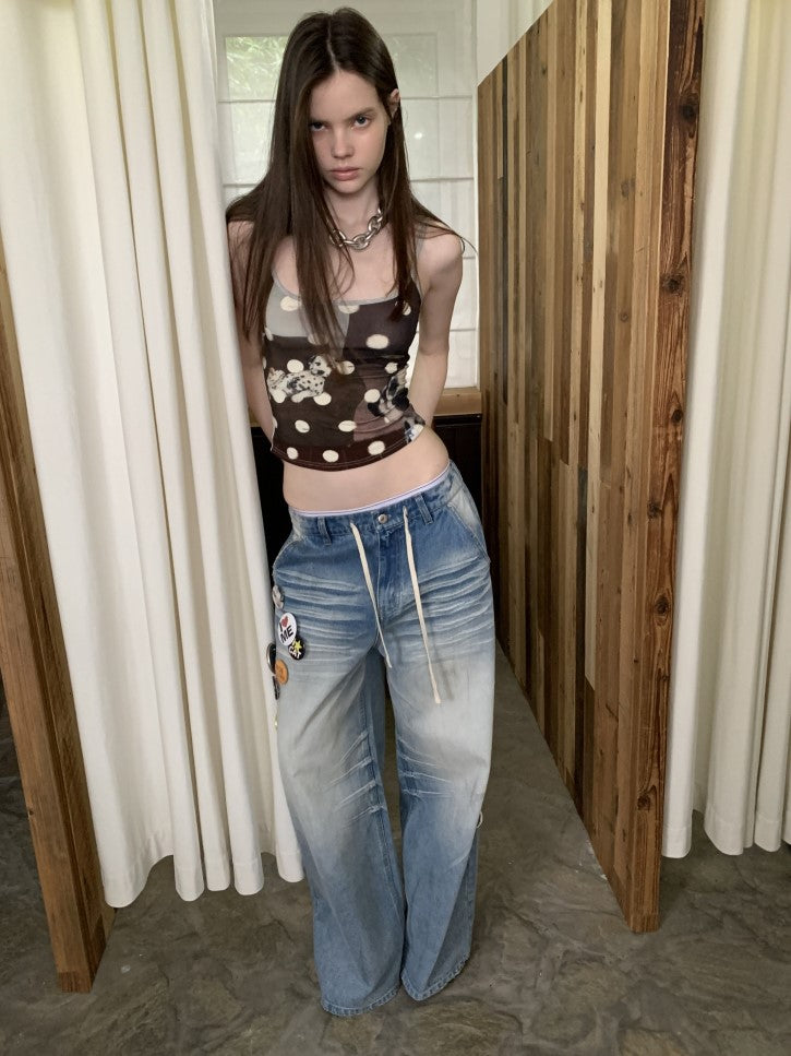 Animal Print Polka Dot Camisole JIN0033