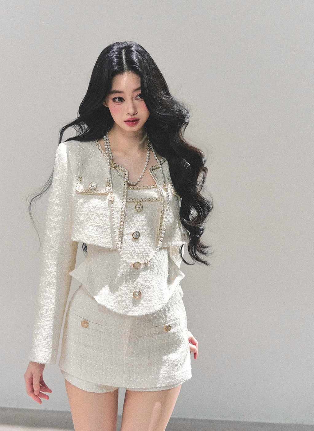 Luxurious Style Short Jacket/Top/Shorts DIA0667