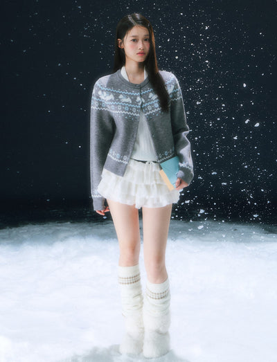 Nordic Design Jacquard Knit Cardigan WEE0106