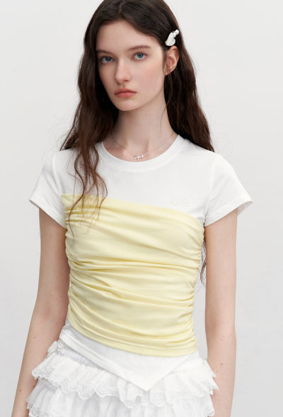Fake Two-piece Short-sleeved T-shirt AYF0099