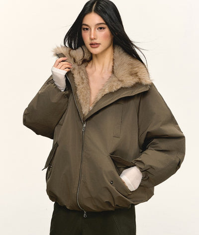 Eco-friendly Fur Collar Down Jacket ANA0079