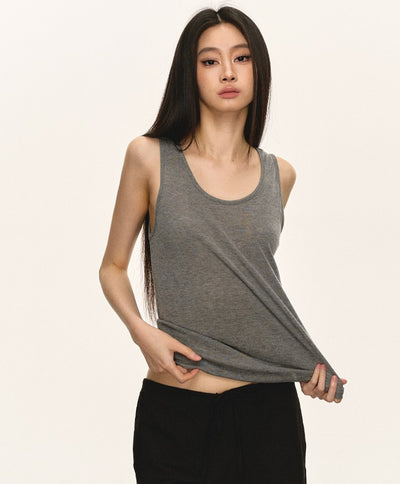 Basic Cardigan/Sleeveless Top ANA0056