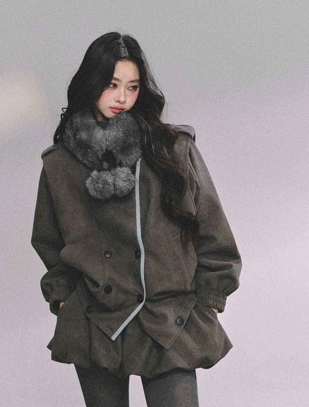 Imitation Fur Collar Scarf DIA0622