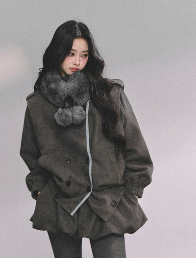 Imitation Fur Collar Scarf DIA0622