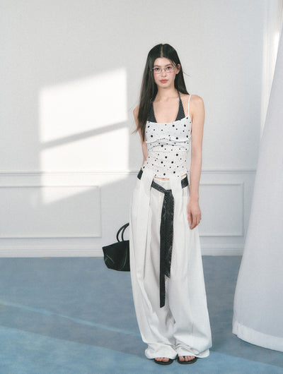 Polka Dot Casual Wide-leg Pants SAL0155
