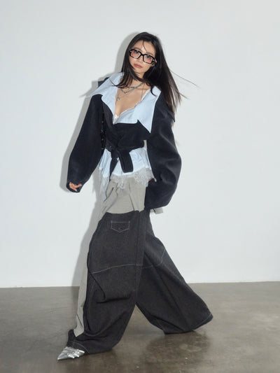 Relaxed Casual Curved Pants JNY0275